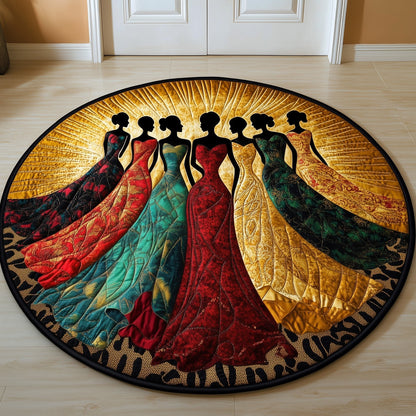 Golden Queens Quilted Round Mat GFTOMA5935