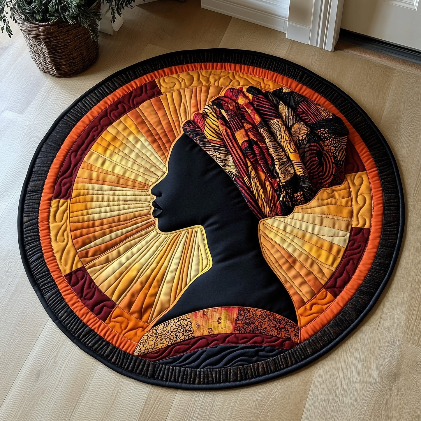 Golden Queens Quilted Round Mat GFTOMA5938