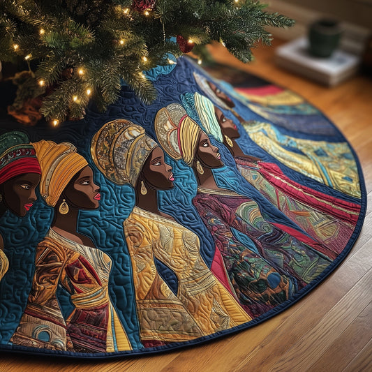 Golden Queens Quilted Tree Skirt GFTOMA6075