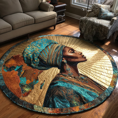 Golden Queens Quilted Round Mat GFTOMA6104