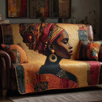 Golden Queens Quilted Sofa Cover GFTOMA6782