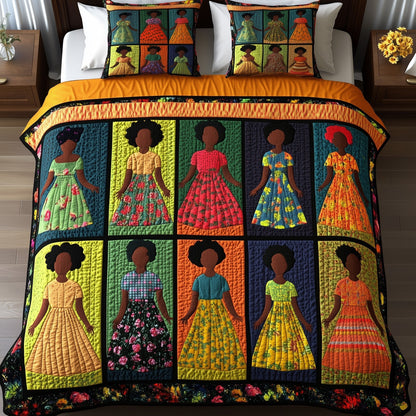 Juneteenth 3-Piece Quilted Bedding Set GFTOMA841
