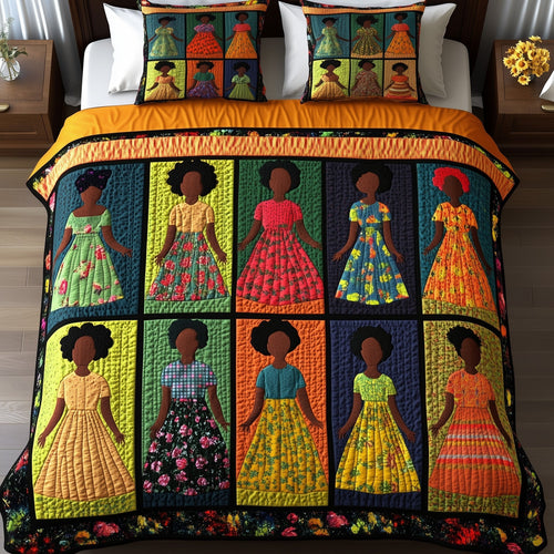 Juneteenth 3-Piece Quilted Bedding Set GFTOMA841