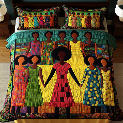 Juneteenth 3-Piece Quilted Bedding Set GFTOMA845