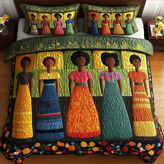 Heritage Beauty 3-Piece Quilted Bedding Set GFTOMA851