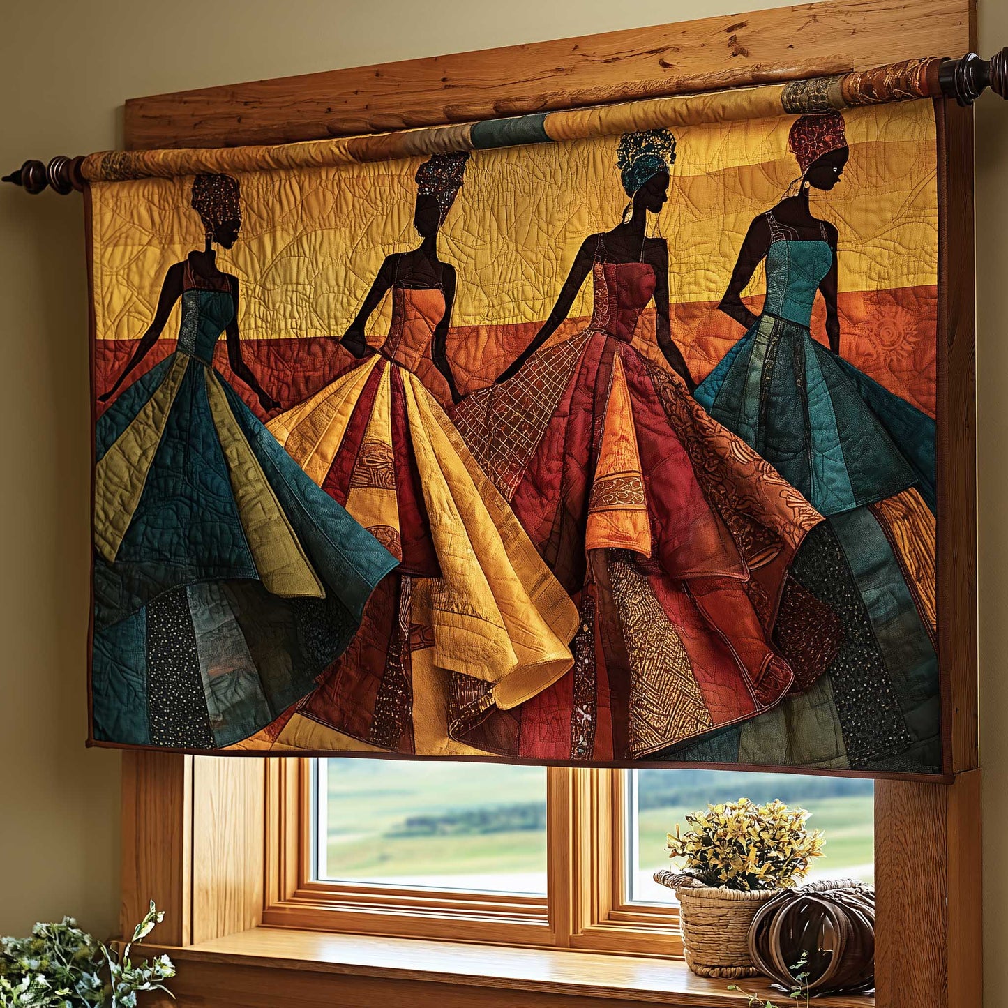 Golden Queens Quilted Valance GFTOMA8774