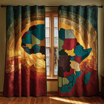 African Sunlight Quilted Curtains GFTOMA8800