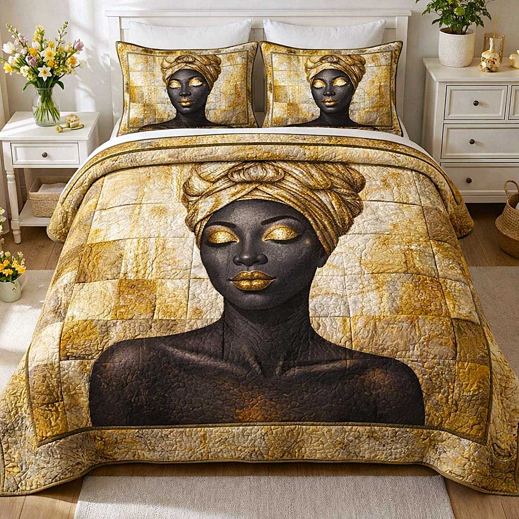 Divine Queen 3-Piece Quilted Bedding Set GFTOMA9727