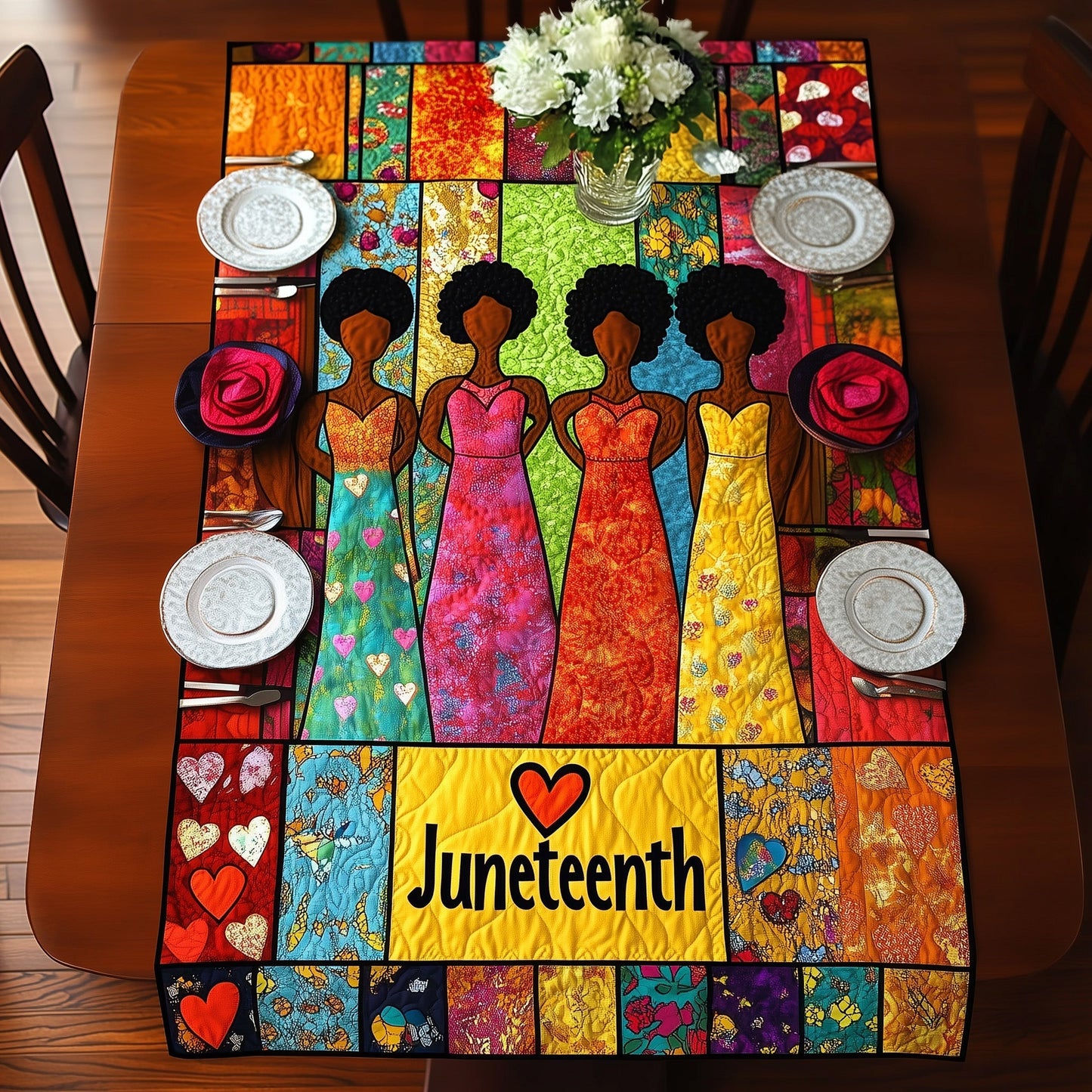 Proud Juneteenth Quilted Table Runner GFTONL4461