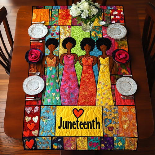 Proud Juneteenth Quilted Table Runner GFTONL4461