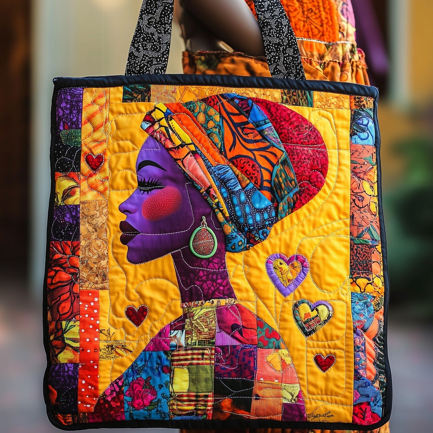 Powerful Queen Quilted Tote Bag GFTONL4493
