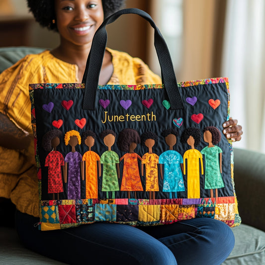 Juneteenth Vibe Quilted Tote Bag GFTONL4515