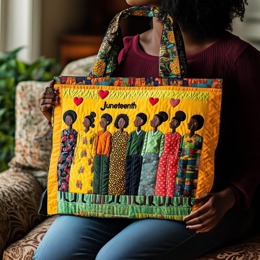 Juneteenth Vibe Quilted Tote Bag GFTONL4516