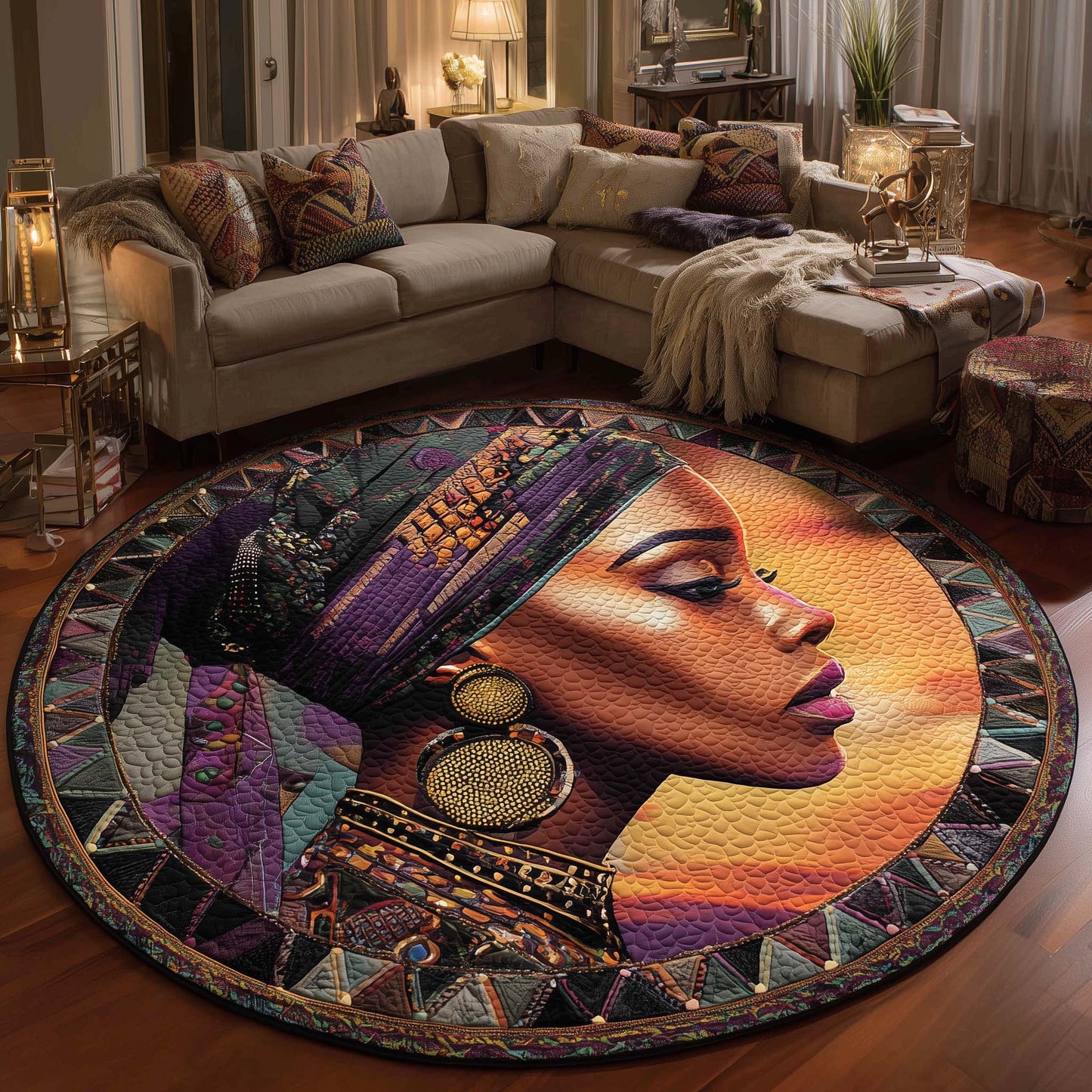 Proud Root Quilted Round Mat GFTONL6943