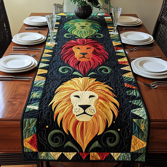 Juneteenth Lion Quilted Table Runner GFTONT105