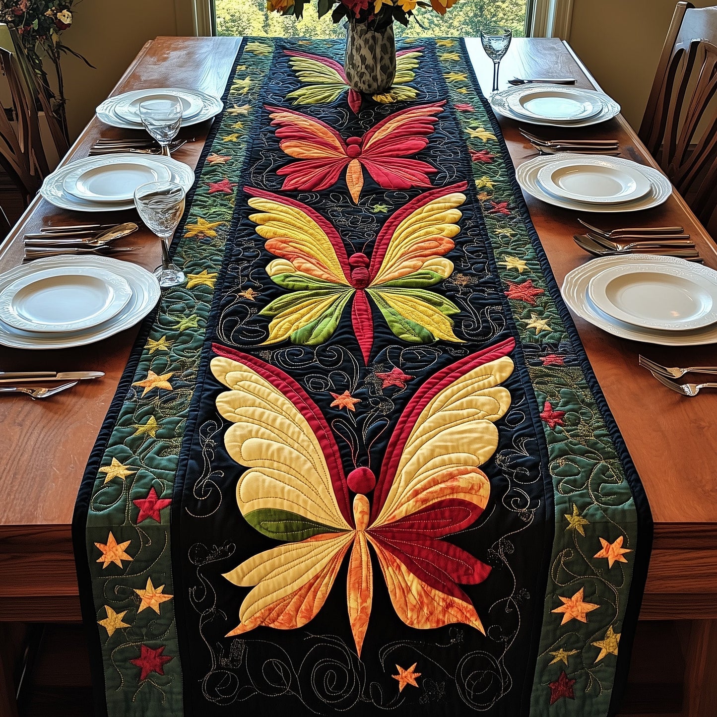 Juneteenth Wings Quilted Table Runner GFTONT109