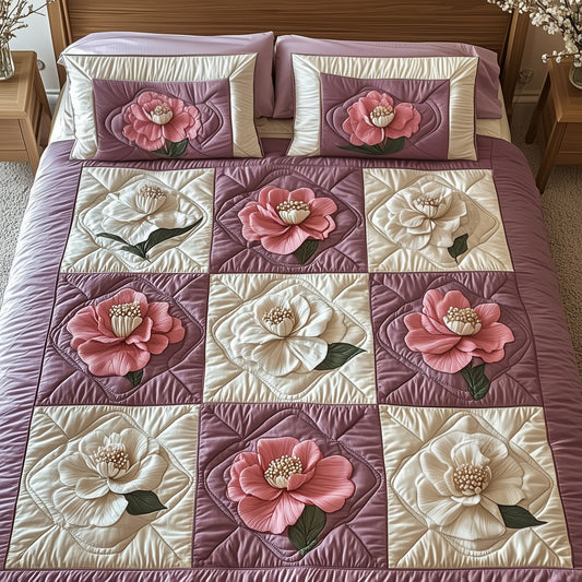 Camellia 3-Piece Quilted Bedding Set GFTONT120