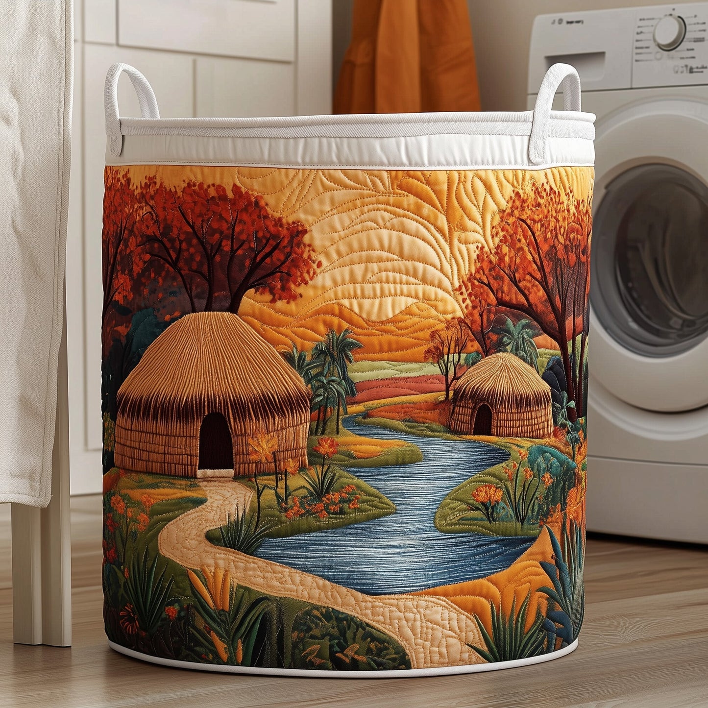 Ancestral Grounds Quilted Laundry Basket GFTONT3108
