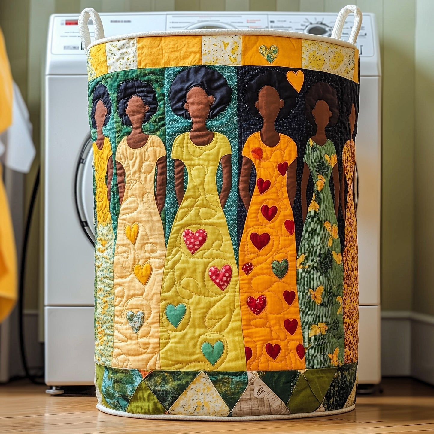 Melanin Quilted Laundry Basket GFTONT3215