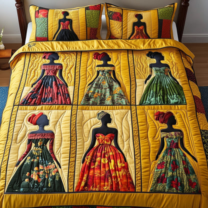Juneteenth 3-Piece Quilted Bedding Set