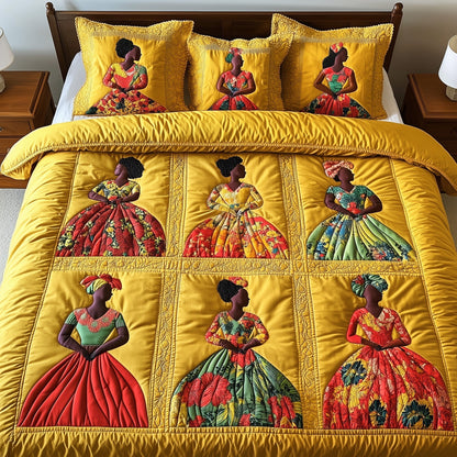 Soulbound Roots 3-Piece Quilted Bedding Set GFTOTG3645