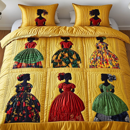 Juneteenth 3-Piece Quilted Bedding Set