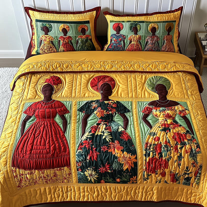 Juneteenth 3-Piece Quilted Bedding Set