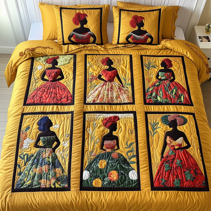Juneteenth 3-Piece Quilted Bedding Set