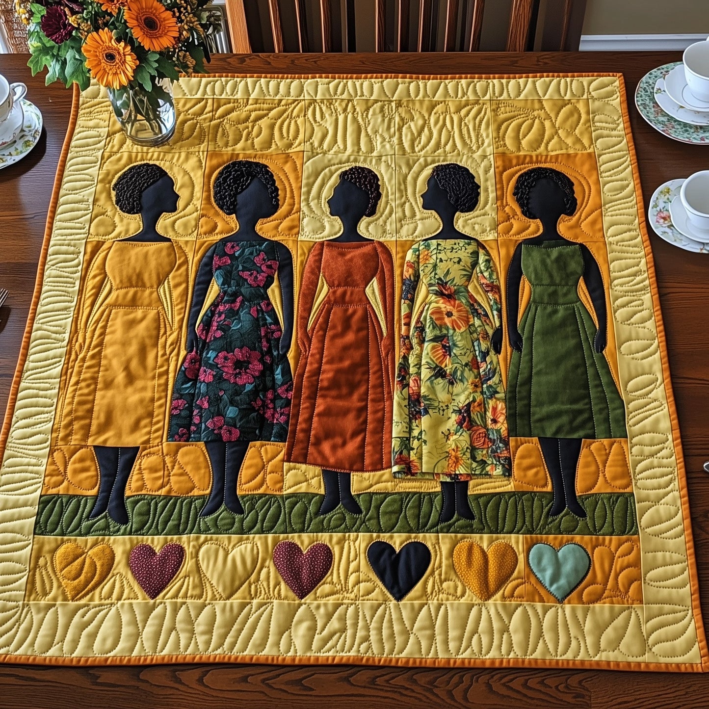 Proud Roots Quilted Table Topper GFTONT3728