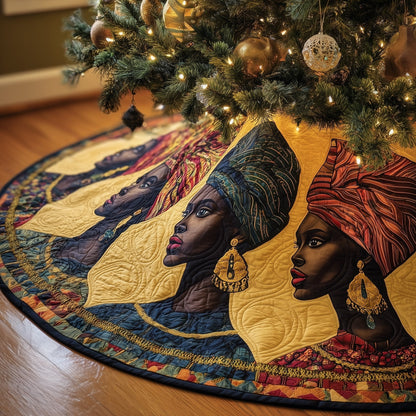 Melanin Queens Quilted Tree Skirt GFTONT4361