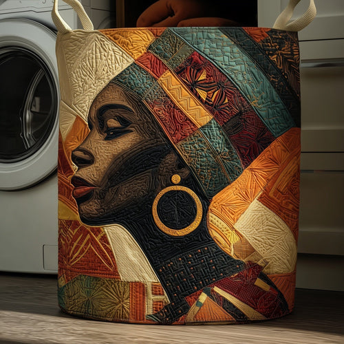Melanin Quilted Laundry Basket GFTONT4451