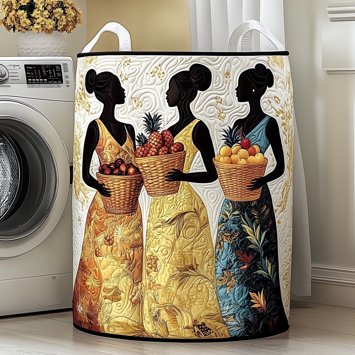 Melanin Quilted Laundry Basket GFTONT4454