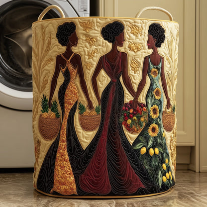 Melanin Quilted Laundry Basket GFTONT4455