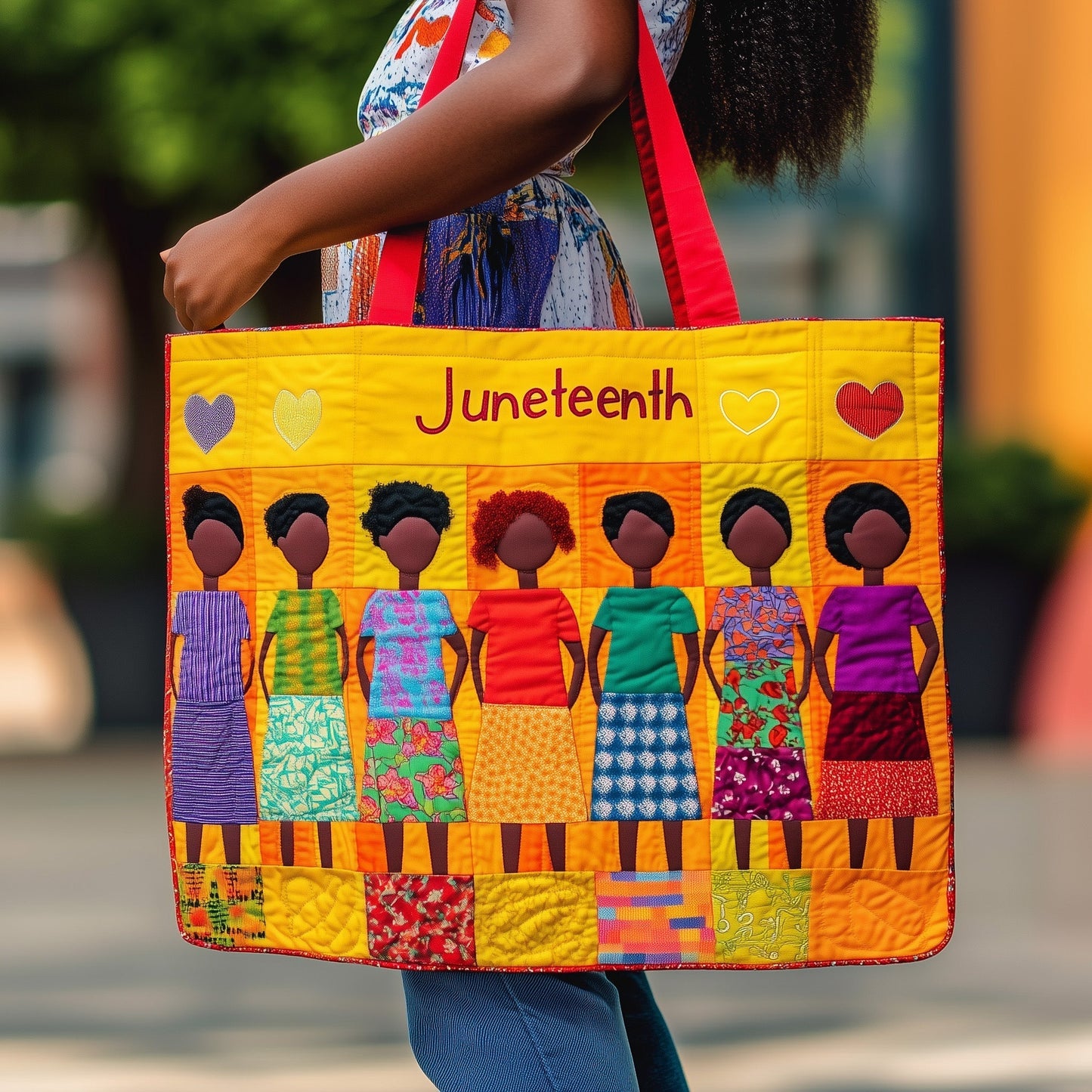 Juneteenth Quilted Tote Bag GFTONT457