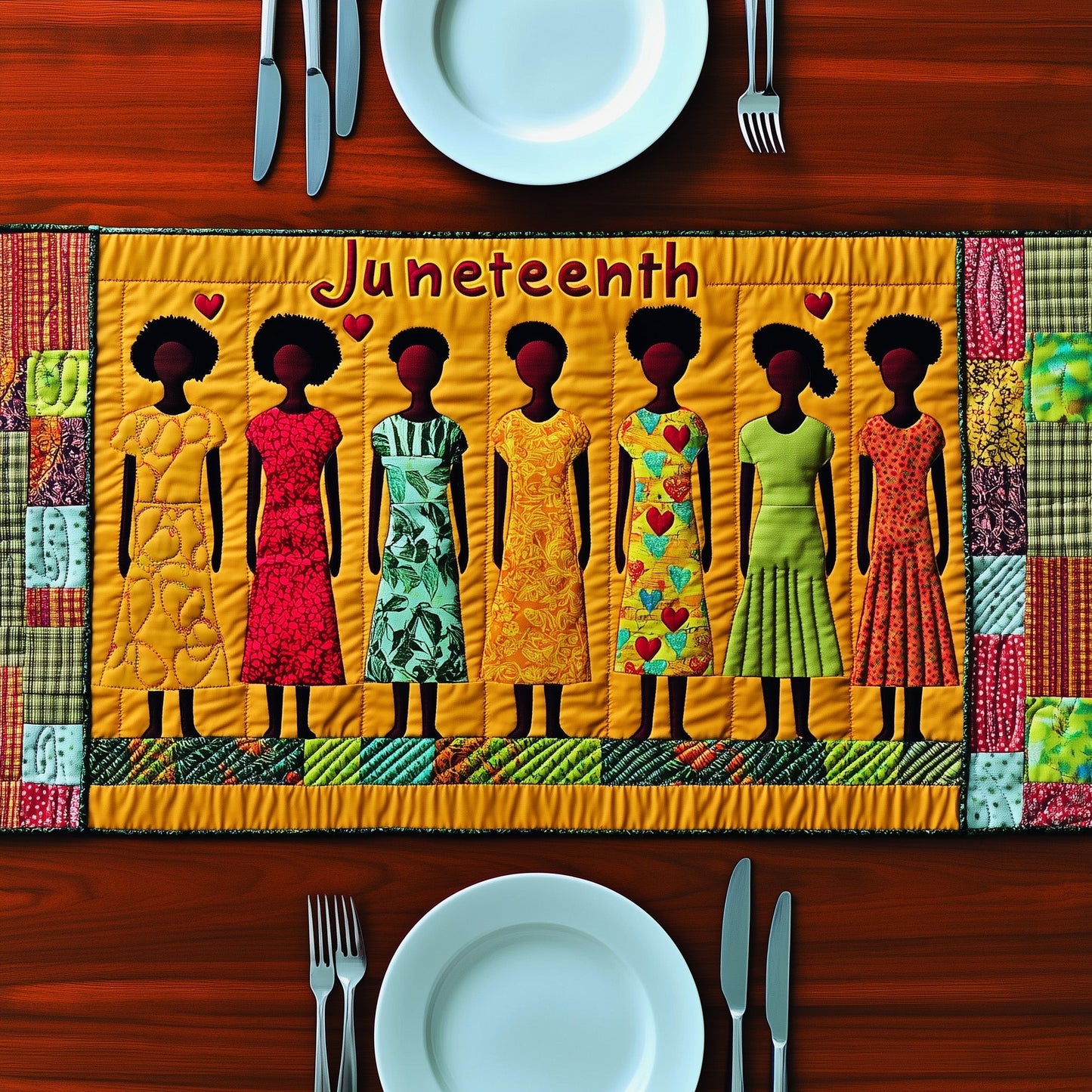 Juneteenth Quilted Table Runner GFTONT468
