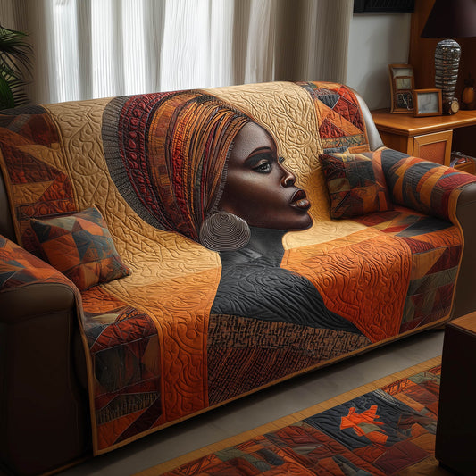 Golden Queen Quilted Sofa Cover GFTONT4875