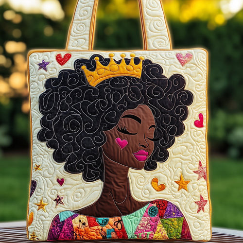 Melanin Proud Quilted Tote Bag GFTONT496