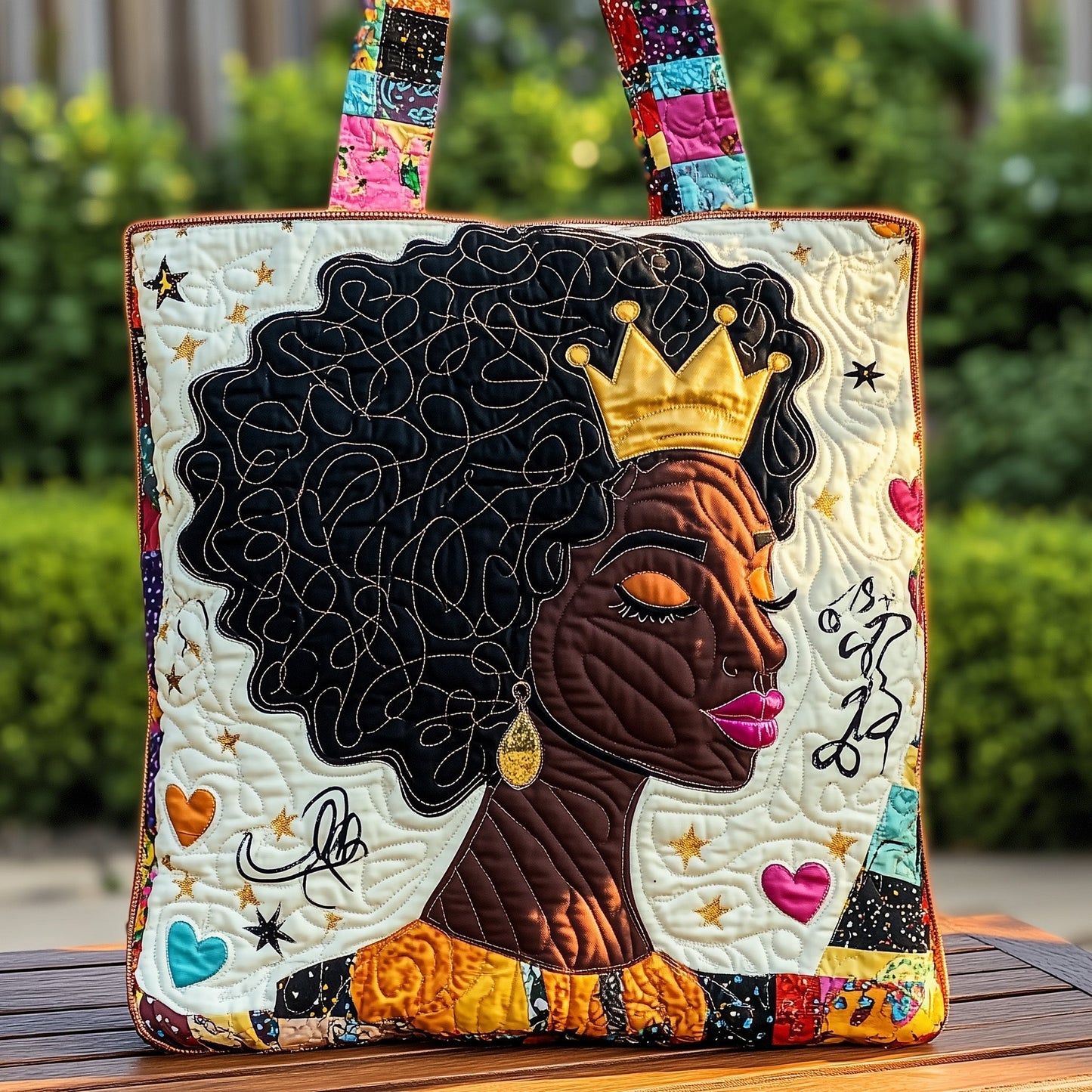 Melanin Proud Quilted Tote Bag GFTONT497