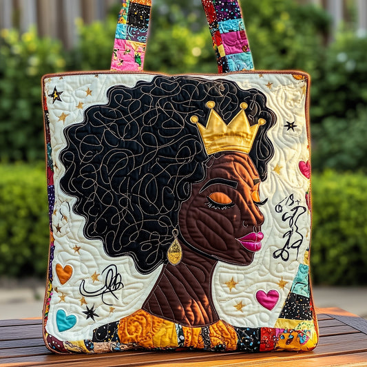 Melanin Proud Quilted Tote Bag GFTONT497
