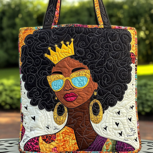 Melanin Proud Quilted Tote Bag GFTONT502