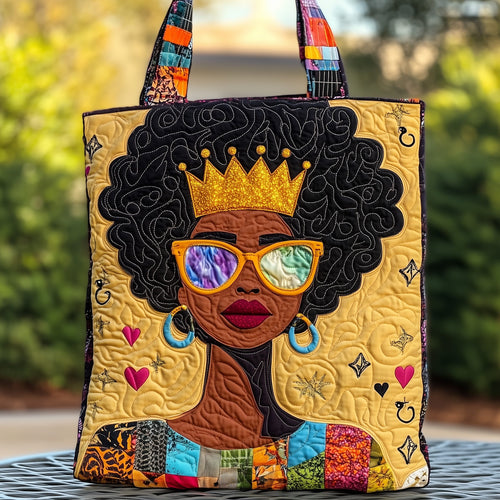 Melanin Proud Quilted Tote Bag GFTONT505