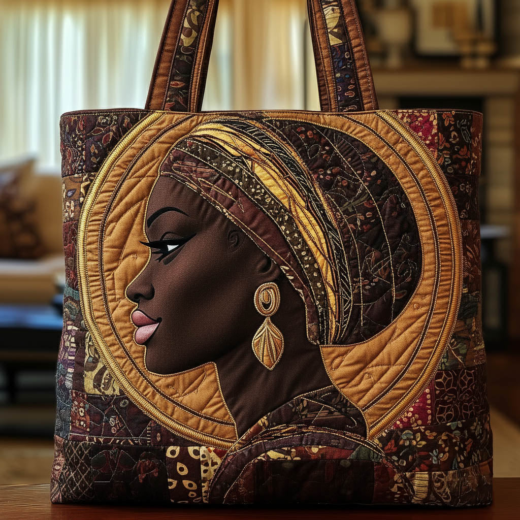 Golden Queen Quilted Tote Bag GFTONT6137