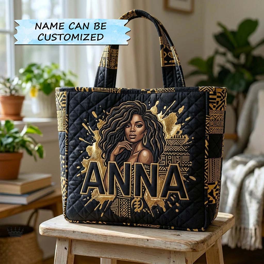 Melanin Pride Quilted Tote Bag QTCUZ GFTOQA2362