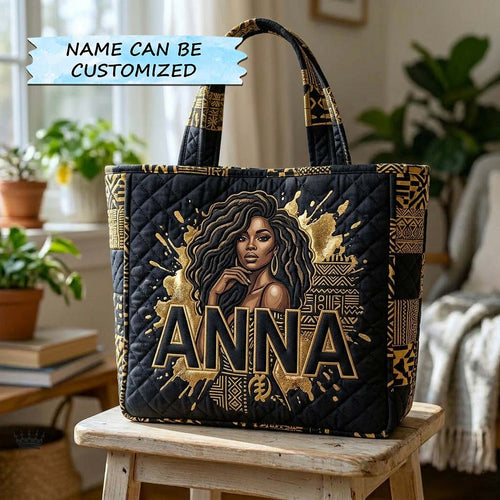 Melanin Pride Quilted Tote Bag QTCUZ GFTOQA2362
