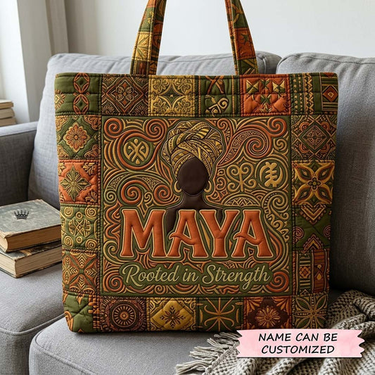 Melanin Queen Quilted Tote Bag QTCUZ GFTOQA2409