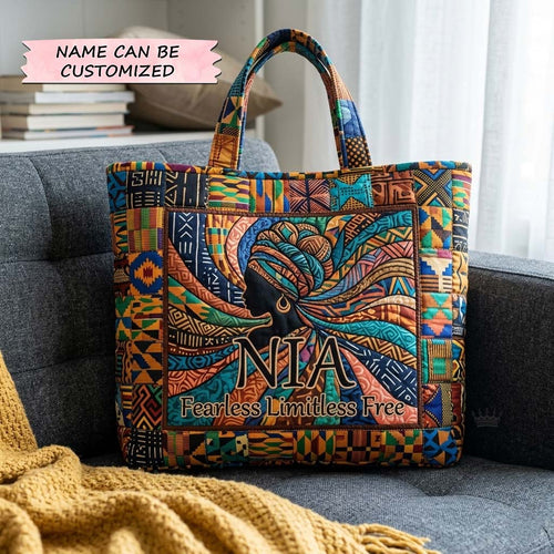 Melanin Queen Quilted Tote Bag QTCUZ GFTOQA2414