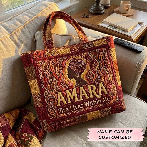 Melanin Queen Quilted Tote Bag QTCUZ GFTOQA2415