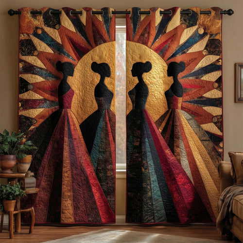 Sun Empress Quilted Curtains GFTOQM2990