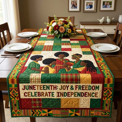 Juneteenth Quilted Table Runner GFTOQM4197