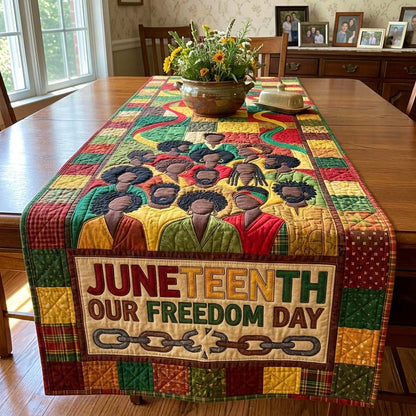 Juneteenth Quilted Table Runner GFTOQM4198